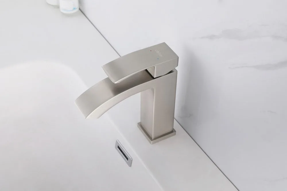 Смеситель для раковины Abber Wasserfall AF8610SP, сатин Sancos — официальный сайт