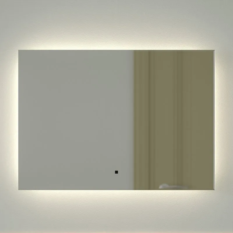 Зеркало Defesto Glow DF 2504RH 70х50 с LED-подсветкой, 4 500 K, инфракрасный выключатель