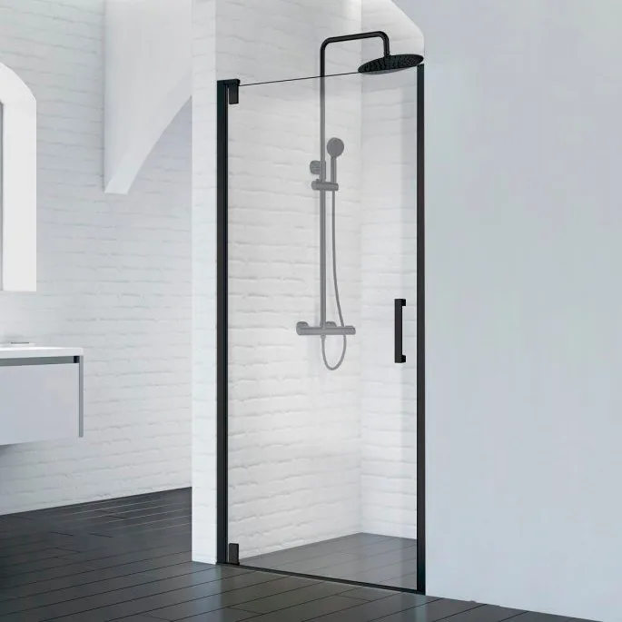 Душевая дверь в нишу BelBagno Marmi B-1-90-C nero Sancos — официальный сайт