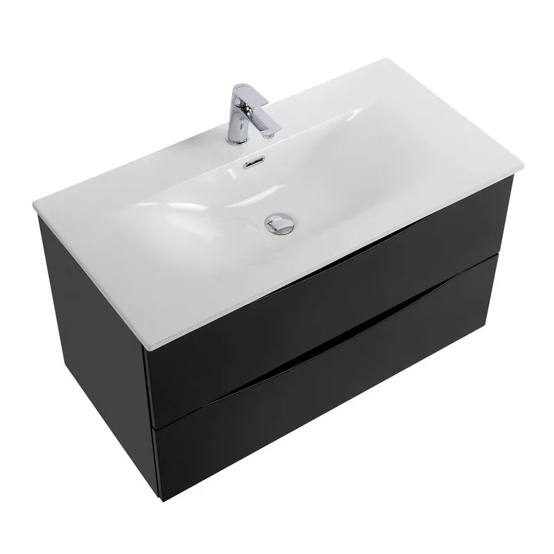 Тумба под раковину без столешницы BelBagno Marino-cer-mini 80 подвесная, nero lucido Sancos — официальный сайт