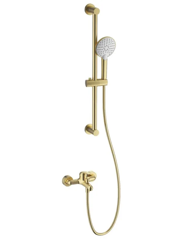 Смеситель для ванны с душем Wonzon & Woghand WW-4560-BG, брашированное золото Sancos — официальный сайт