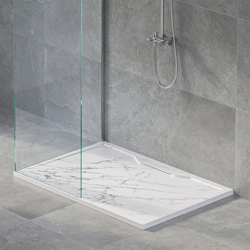 Поддон для душа RGW Stone Tray STE MW 100x80, белый мрамор Sancos — официальный сайт