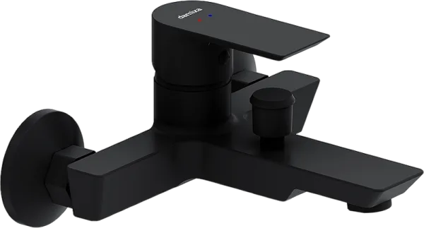 Смеситель для ванны с душем Damixa Apollo 471000300, матовый черный Sancos — Оригинал