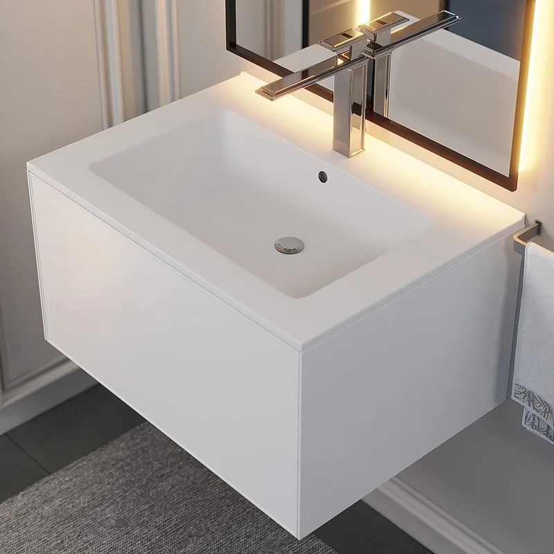 Мебельная раковина Uperwood Parma Quartz 291003001 65 см, матовая белая, жасмин Sancos — официальный сайт