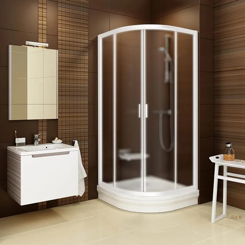 Душевой уголок Ravak Blix BLCP4-80 Grape, профиль белый Sancos — официальный сайт