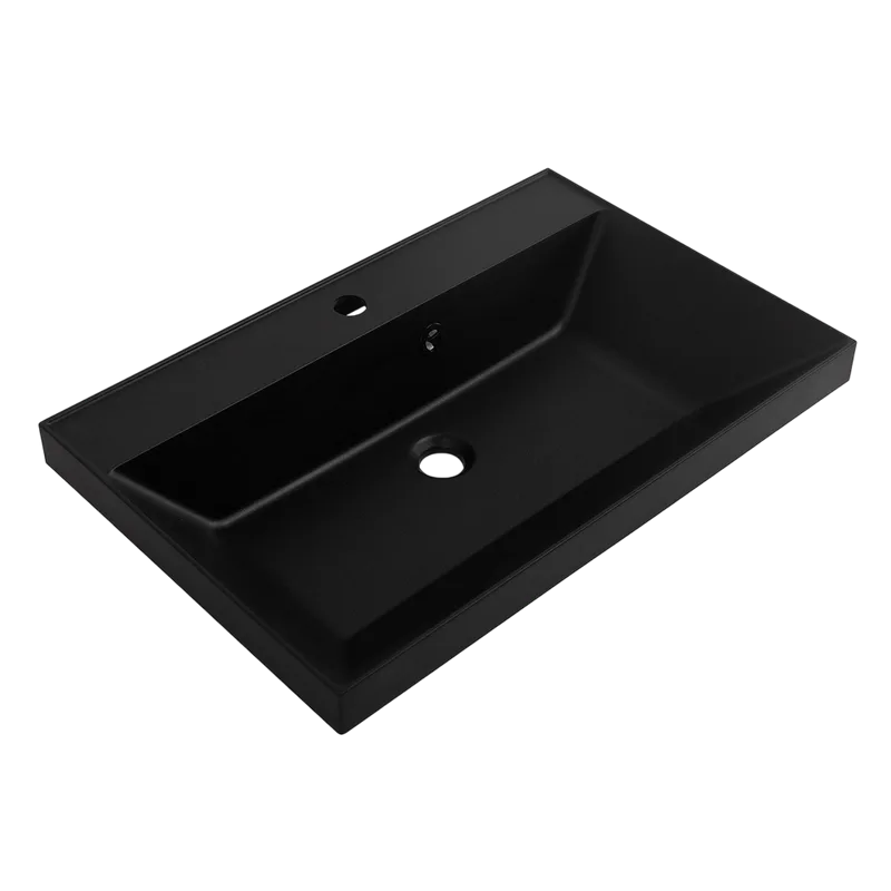 Мебельная раковина BelBagno BB700/450-LV-ART-AST-NERO черная матовая Sancos — официальный сайт