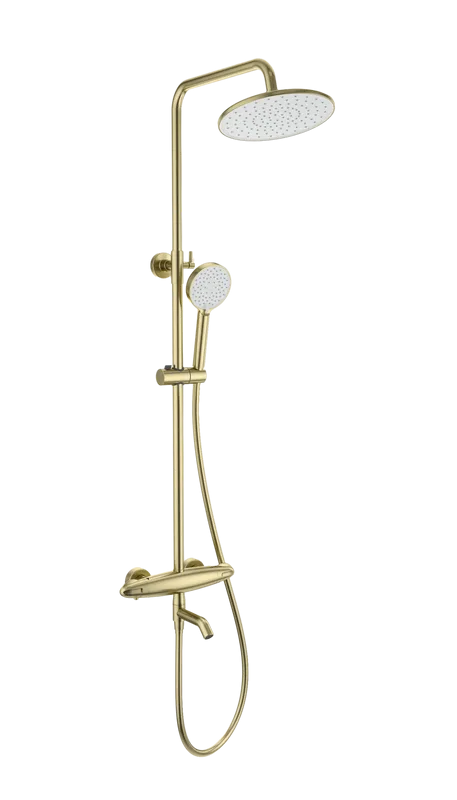 Душевая стойка Wonzon & Woghand CAPSULE WW-B3031-A1-BG, брашированное золото Sancos — официальный сайт