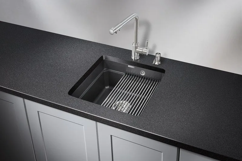 Мойка кухонная Granula Kitchen Space 4501U, черный Sancos — официальный сайт