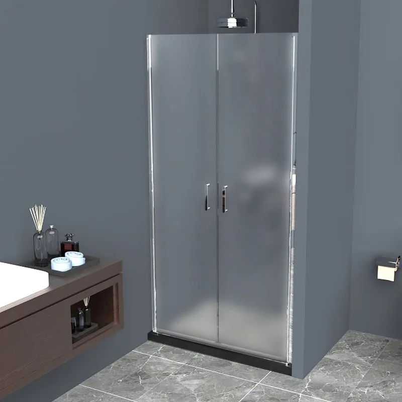 Душевая дверь в нишу BelBagno Uno B-2-90-P-Cr стекло рифленое Sancos — официальный сайт