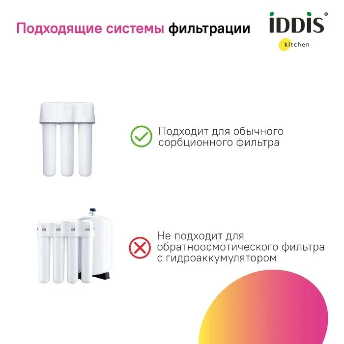Смеситель для кухни IDDIS Pure PURBLPFi05 черный Sancos — официальный сайт