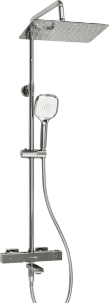 Душевая стойка Wasserkraft Aller A199.069.065.087.CH Thermo, с термостатом, хром