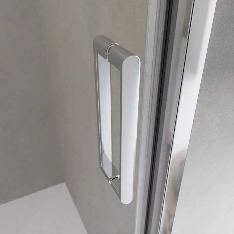 Душевая дверь в нишу BelBagno Luce BF-1-100-C-Cr профиль хром, стекло прозрачное Sancos — официальный сайт