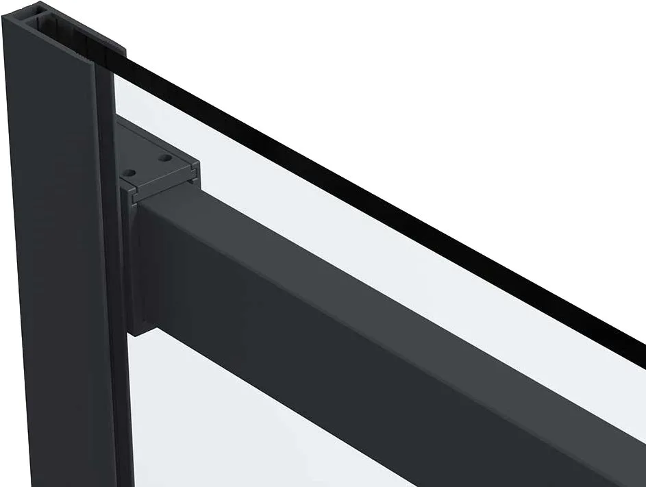 Душевая дверь в нишу Vincea Como Soft VDS-1CS130CLB 130 см профиль черный Sancos — официальный сайт