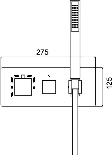 Термостатический смеситель встраиваемый RGW Shower Panels SP-44-01 С ВНУТРЕННЕЙ ЧАСТЬЮ, для душа Sancos — официальный сайт