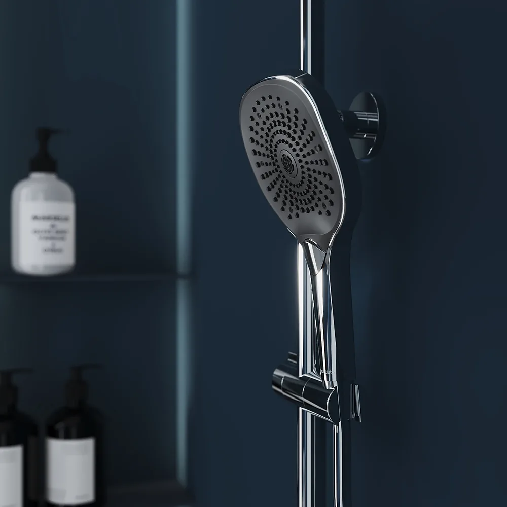 Душевая стойка Aqueduto CHUVA CHU0300 с термостатом, хром Sancos — официальный сайт