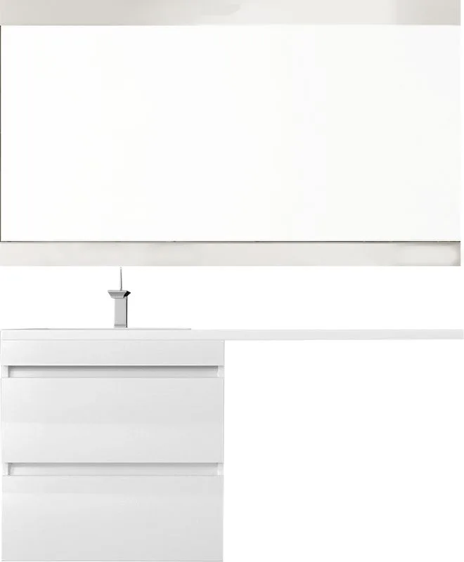 Зеркало Style Line Даллас Люкс 120 белое