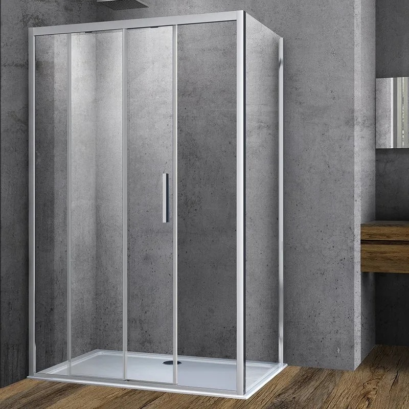 Душевой уголок Vincea Soft VSR-3SO8014CL 140х80 см, профиль хром Sancos — официальный сайт