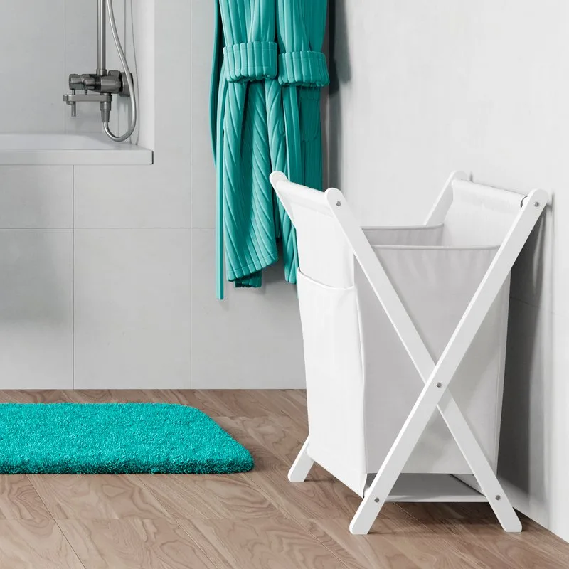 Корзина для белья Wasserkraft Nau WB-773-L белая Sancos — официальный сайт