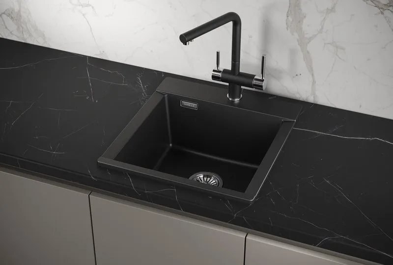 Мойка кухонная Granula Estetica 4701, шварц Sancos — официальный сайт