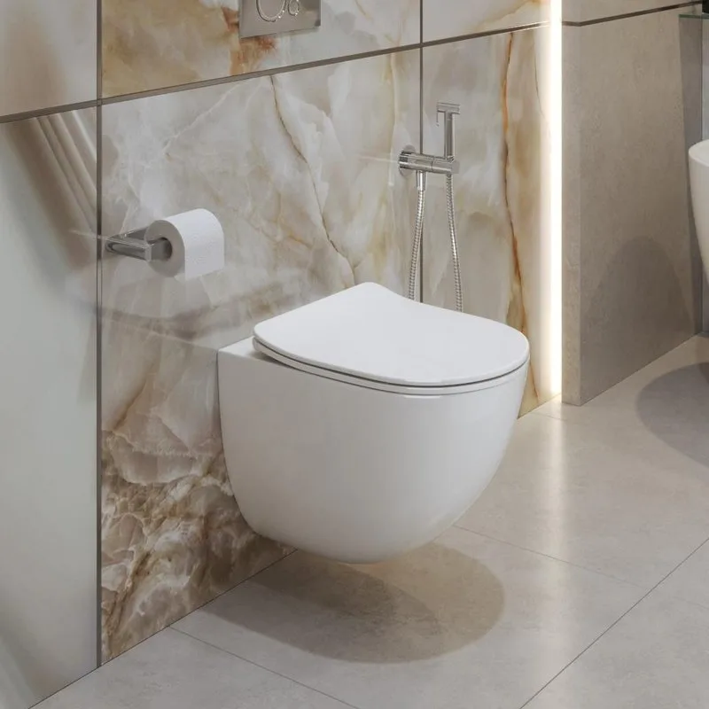 Унитаз подвесной BelBagno Amanda BB051CH-TOR-FC BB2034SC с микролифтом, безободковый, белый Sancos — официальный сайт