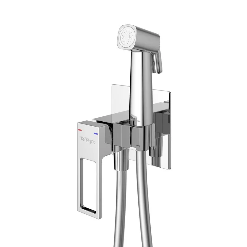 Гигиенический душ BelBagno Luce LUC-HGN-CRM, со смесителем, хром Sancos — официальный сайт