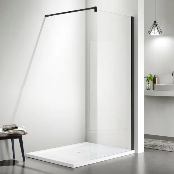 Душевая перегородка AQUATEK AQ WIW 09020BL 90x200 см, черный матовый профиль Sancos — Оригинал