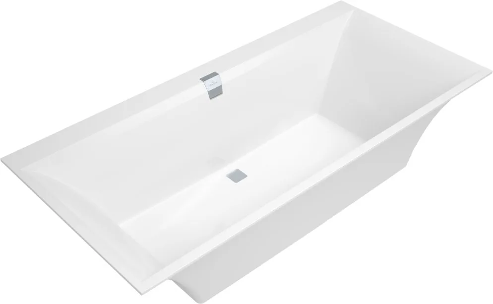 Акриловая ванна Villeroy & Boch Squaro Edge 12 UBQ190SQE2DV-01 190x90 см, встраиваемая, цвет альпийс Sancos — официальный сайт