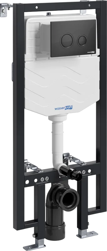 Система инсталляции для унитазов Wasserkraft Vils 56TLT.010.ME.MB01, с кнопкой смыва матовой черной Sancos — официальный сайт