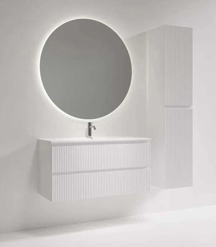 Тумба под раковину Sancos Snob R 100 подвесная Bianco (белый), SNR100/39W Sancos — официальный сайт