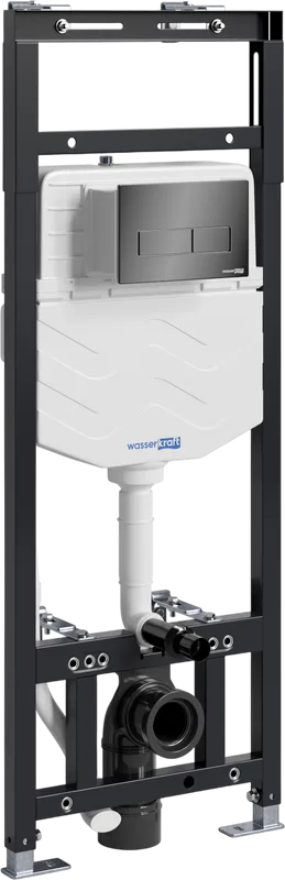 Система инсталляции для унитазов Wasserkraft Alme 15TLT.010.ME.PB03, с кнопкой смыва черной Sancos — официальный сайт