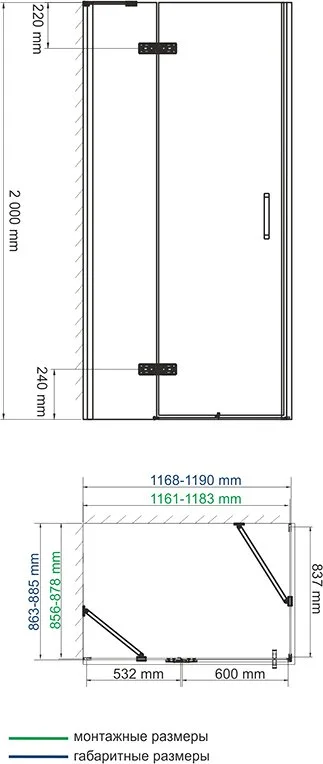 Душевой уголок Wasserkraft Aller 10H07L 120x90 см Sancos — официальный сайт