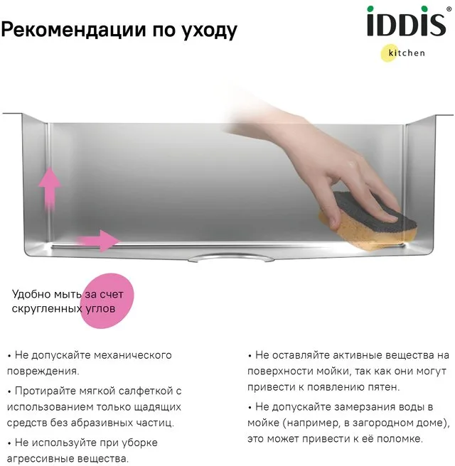 Мойка кухонная IDDIS Edifice EDI54S0i77 Sancos — официальный сайт