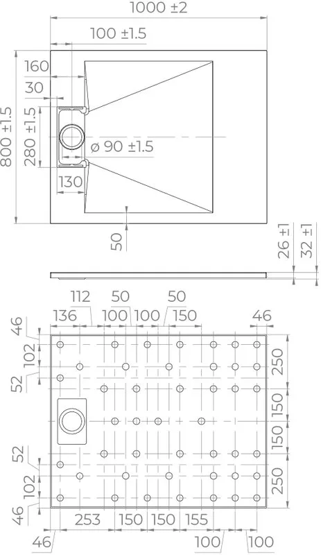 Поддон для душа RGW TUS W 100x80 Sancos — официальный сайт