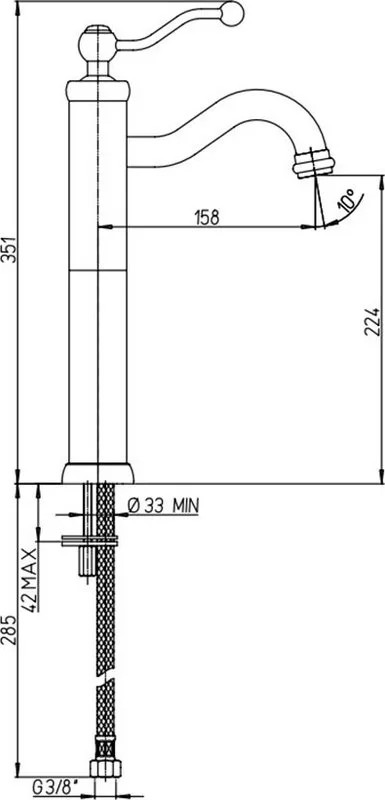 Смеситель для раковины Paini Duomo 88F3205LL старая бронза Sancos — официальный сайт