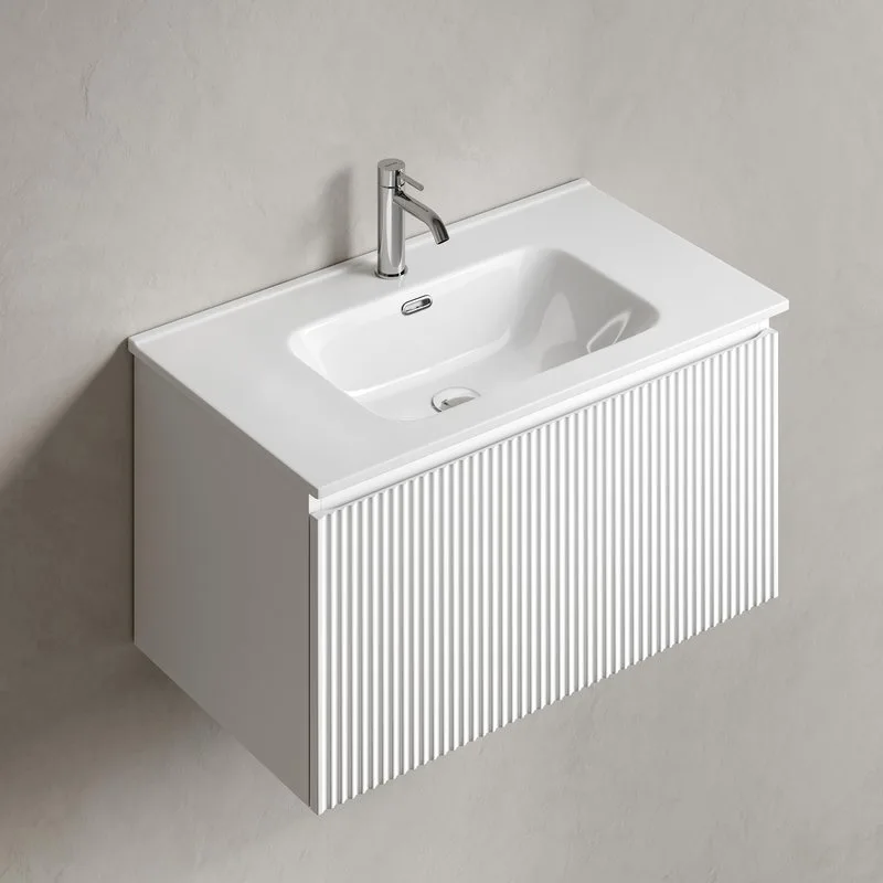 Тумба под раковину Sancos Snob R 1.0 80 подвесная Bianco (белый), SNR1.080W Sancos — официальный сайт