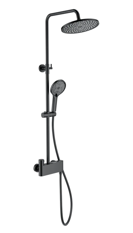 Душевая стойка Wonzon & Woghand MUSE Corno WW-B3110-MB, матовая черная Sancos — официальный сайт