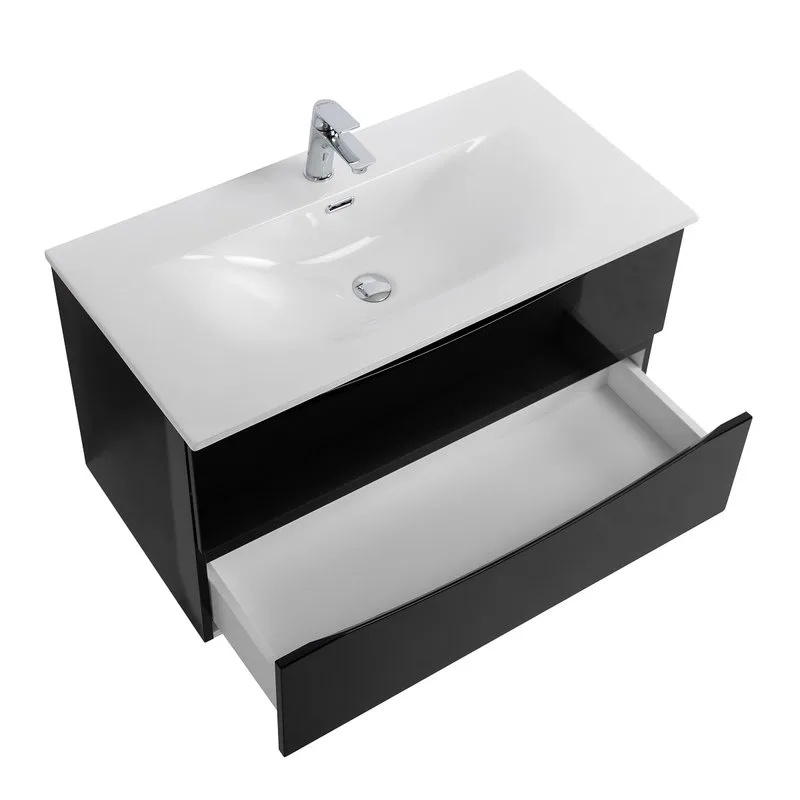Тумба под раковину без столешницы BelBagno Marino-cer-mini 80 подвесная, nero lucido Sancos — официальный сайт
