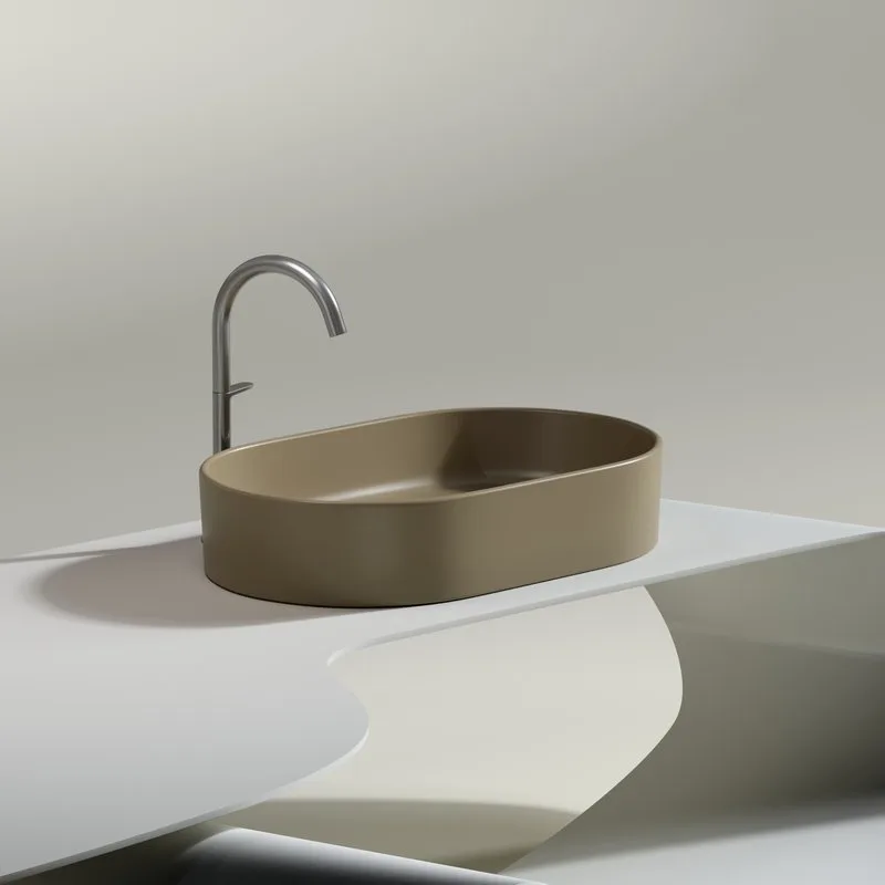Накладная раковина Ceramicanova Element CN6048MC капучино матовая Sancos — официальный сайт