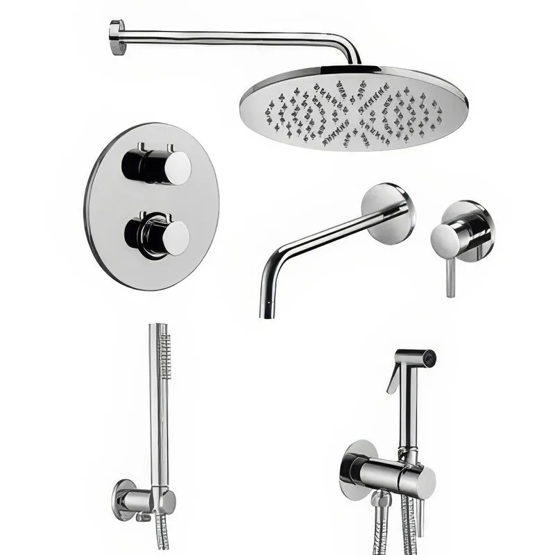 Комплект для ванной Paffoni Light KITZLIQ018CR006 С ВНУТРЕННЕЙ ЧАСТЬЮ, хром Sancos — официальный сайт