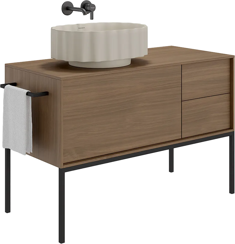 Накладная раковина KERAMA MARAZZI Conchiglia 50 песочная матовая Sancos — официальный сайт