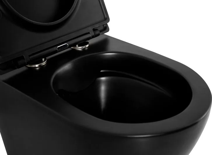 Чаша для унитаза подвесного BelBagno Colorato BB062CHR-MB матовая черная Sancos — официальный сайт