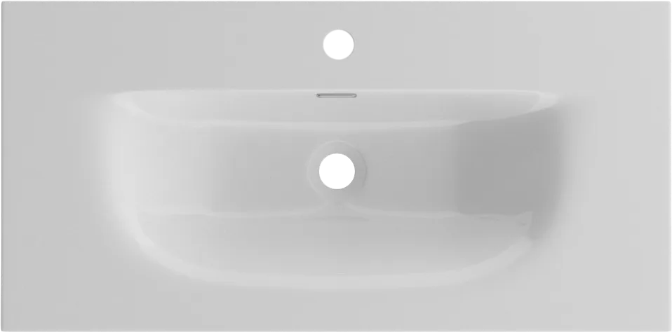 Мебельная раковина BelBagno BB-8099-3-80 глянцевая белая Sancos — официальный сайт
