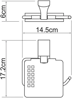 Держатель туалетной бумаги Wasserkraft Exter K-5225 Sancos — официальный сайт
