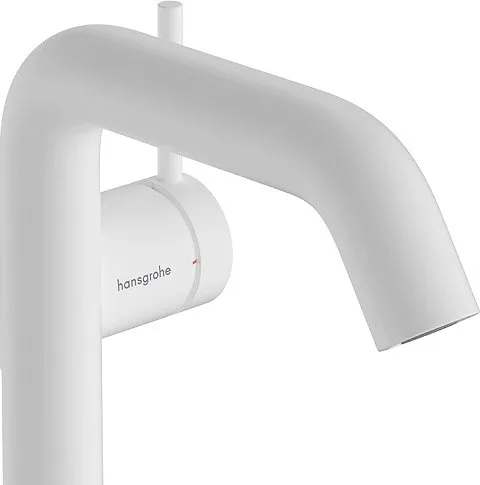 Смеситель для раковины Hansgrohe Tecturis S Fine 110 CoolStart 73320700 матовый белый Sancos — официальный сайт