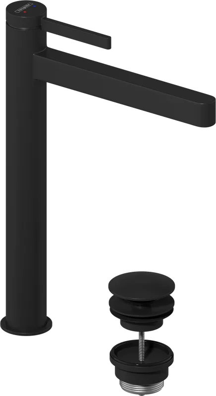 Смеситель для раковины Hansgrohe Finoris 260 76070670 матовый черный Sancos — официальный сайт