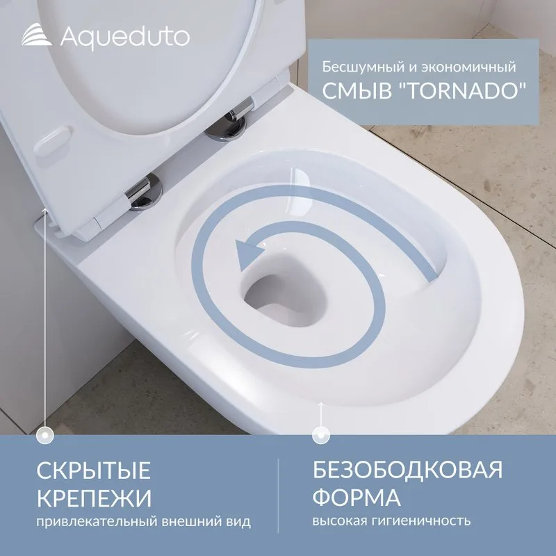 Унитаз подвесной Aqueduto Cone Tornado CONT0110 Sancos — официальный сайт
