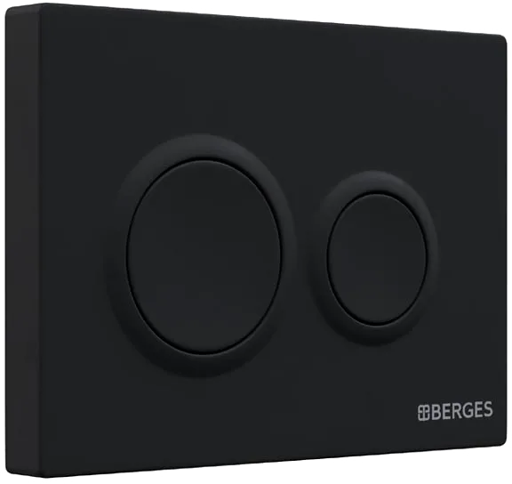 Кнопка смыва Berges Novum O5 soft touch черная Sancos — официальный сайт