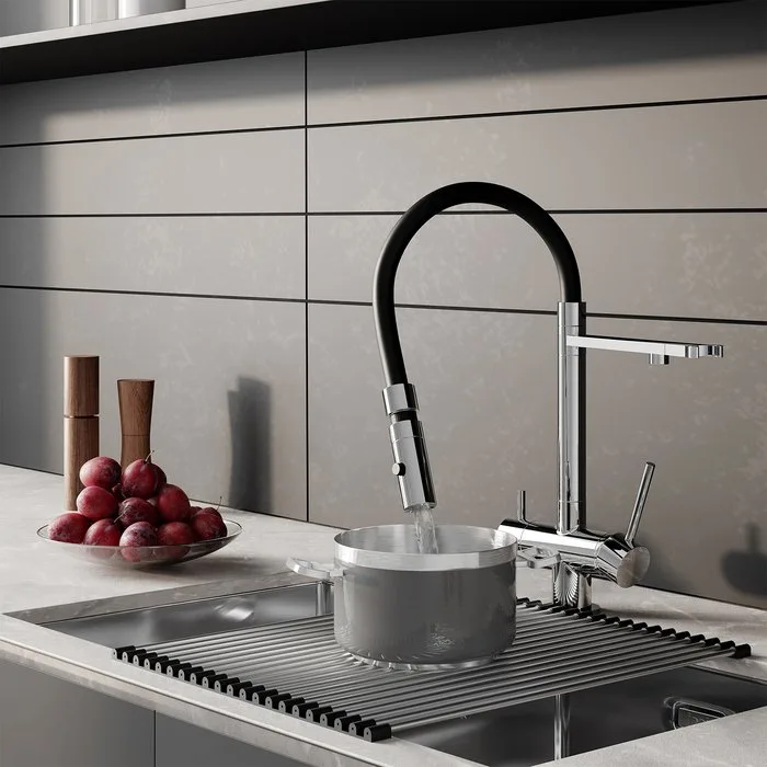 Смеситель для кухни IDDIS Ace ACESBFFi05 хром, с гибким изливом Sancos — официальный сайт