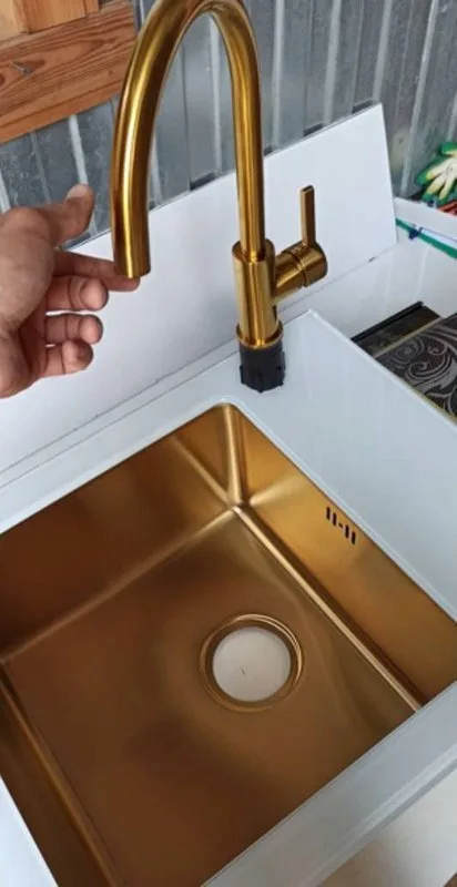 Смеситель для кухни Seaman Barcelone SSL-5815 gold satin Sancos — официальный сайт