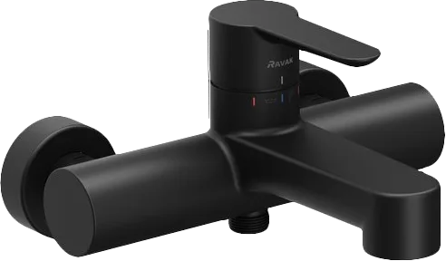 Смеситель для ванны с душем Ravak Puri X070185, черный матовый Sancos — официальный сайт